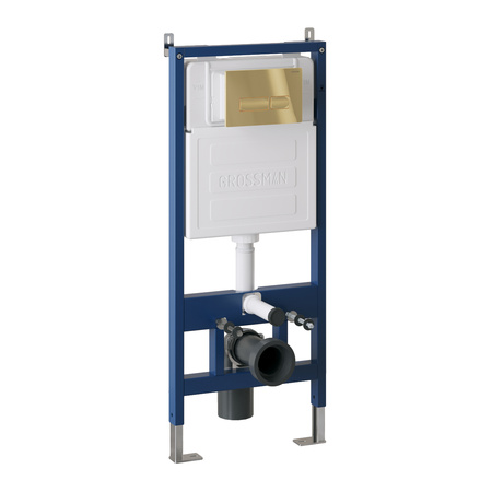 Клавиша смыва Grossman Pragma 700.K31.03.300.300 золото глянцевый